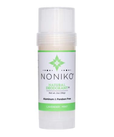Noniko Natural Deodorant - Natural Deodorant  Free of Aluminum  Parabens  Animal Cruelty - Men & Woman Guarantee to Work All Day Long! - Lavender Mint - Single