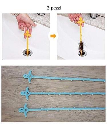 Lovelegis Drain Clogged Spiral Drain Remover for Hair and Impurities Pack of 3 - Buy Online on GoSupps.com