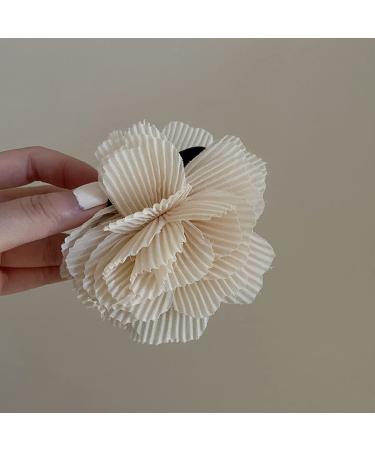 Sleek Silk Flower Hair Claw Clip Ponytail Holder for Women - Hair Accessories - Buy Online on GoSupps.com
