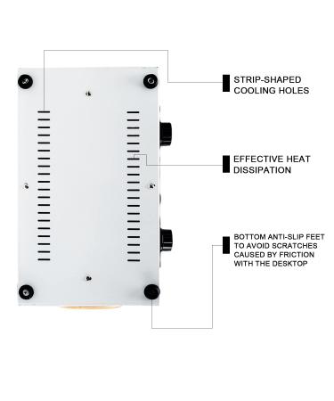 2L Hot Towel Cabinet with Stainless Tray - High Temp Nail Salon Cleaning Box - 300W Dry Heat Spa Equipment for Barber Tools - 6 Piece Set - Buy Online on GoSupps.com