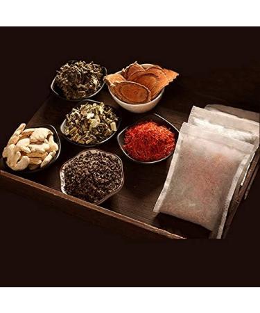 BaySerry Ginger Spatholobus Foot Bath Soak Powder - Promotes Blood Circulation, Dispels Dampness, Healthy Feet - 5PCS x 100g - Buy Online on GoSupps.com
