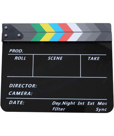 Coolbuy112 Movie Directors Clapboard | Acrylic Film Slate with Magnetic Eraser & Pens - Buy Online on GoSupps.com