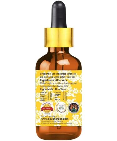 Deve Herbes Pure Aloe Vera Oil 10ml | Natural Therapeutic Grade with Glass Dropper | International Shipping - Buy Online on GoSupps.com