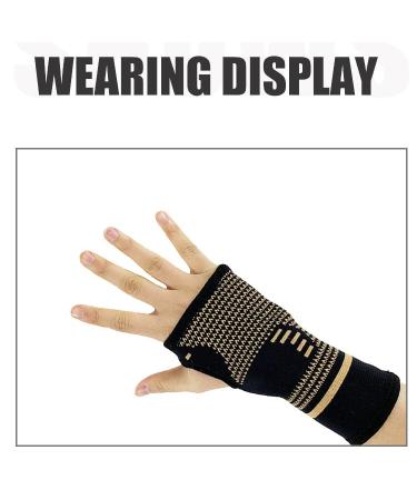 Dujia Copper Fiber Palm Protection Compression Support for Injury Recovery Pain Relief & Swelling (Medium - Buy Online on GoSupps.com