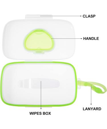 MILISTEN Wet Wipes Dispenser Box - Travel-Sized Baby Wipe Container in Green - Keep Wipes Fresh On the Go - Buy Online on GoSupps.com