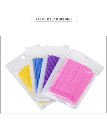 Micro Applicators Brushes 200pcs Fadvan Micro Brushes Disposable Applicator Eyelash Brushes Swabs for Eyelashes Extensions Pink Purple Yellow Blue Mascara Make Up Eyelash Brush (Pink) 200 Pink - Buy Online on GoSupps.com