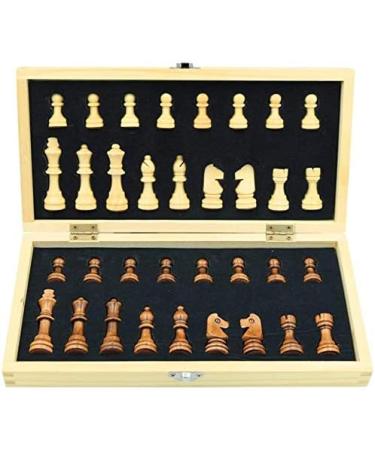 Set International Foldable Wooden Set with Magnetic Checkerboard for Kids/Children Adults (Color : Wood Size : 29x29x3cm) (Wood 29x29x3cm) - Buy Online on GoSupps.com