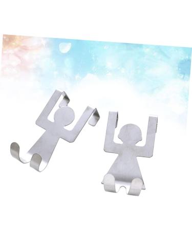 Alipis 4 Pcs Stainless Steel Hooks Cabinet Hooks Door Hook Door Hanger Stainless Steel Door Rag Door Back mediumx2pcs As Shownx2pcs - Buy Online on GoSupps.com
