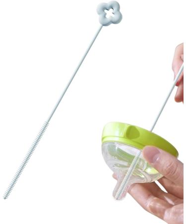 Straw Brush - Flower Multifunctional Cleaner Straw Cleaner Brush Extra Long Straw Cleaner Drinking Straw Cleaning Brush for Sippy Cup Water Bottle Azure - Buy Online on GoSupps.com