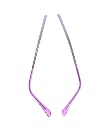 Lurrose 1 Pair Eyeglass Accessories Accessory For Eyeglass Replacement Temples Eyeglass Leg Replacement Purple Shot Glasses Sun Mirror Eyeglass Parts Myopia Glasses Universal Sunglasses Metal Violet Purple 14.5X0.7CM