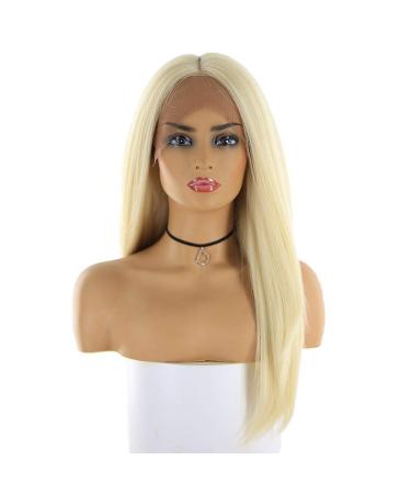 SHIYID Blonde Synthetic Wigs for Women | Long Straight Lace Front Hairpiece - Trendy Cosplay Style - Buy Online on GoSupps.com