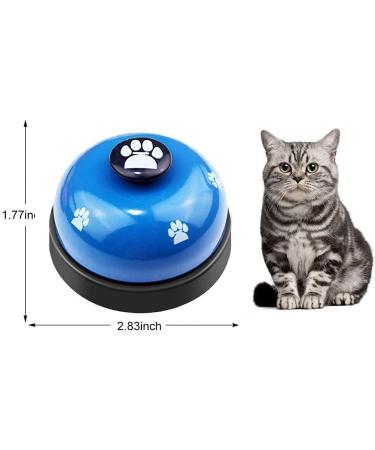 Slson Pet Training Bells - 2 Piece Set for Dogs & Cats - Potty Communication Door Bells with Large Button & Cat Pattern - White & Blue - Buy Online on GoSupps.com