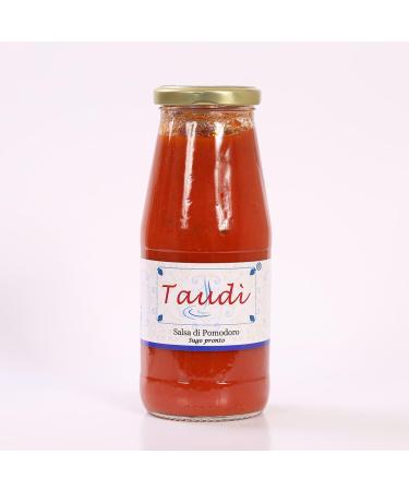 Taud Taudi Italian Tomato Sauce - Canned intensely flavored with extra virgin olive oil and Mediterranean aromas - Artisanal Can 700g