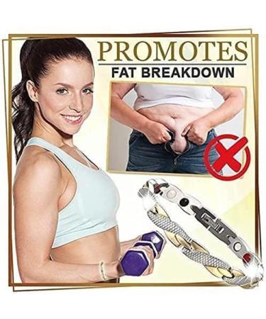 Magnetic Lymph Detox Bracelet Weight Loss Lymph Drainage Magnetic Bracelet Magnetic Therapeutic Slimming Bracelet Promotes Blood Circulation (Silver) - Buy Online on GoSupps.com