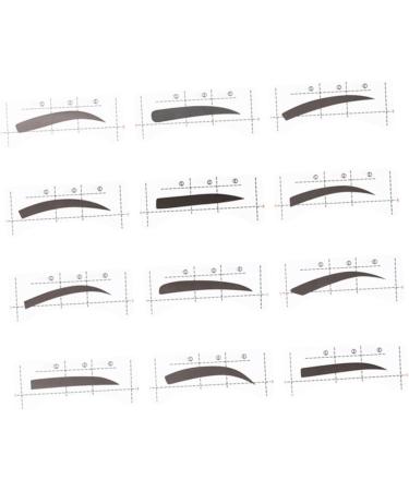 FOMIYES 12pcs 48 Eyebrow Styling Tool Eyebrow Card Eyebrow Stencils Sticker Eyebrow Trimming Eyebrow Pencil - Buy Online on GoSupps.com