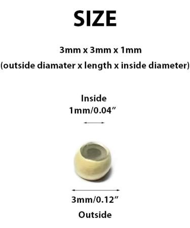 Kiara World 100 Silicone Lined Nano Rings Micro Links Beads for Hair Extensions 3mm (Blonde) - Buy Online on GoSupps.com