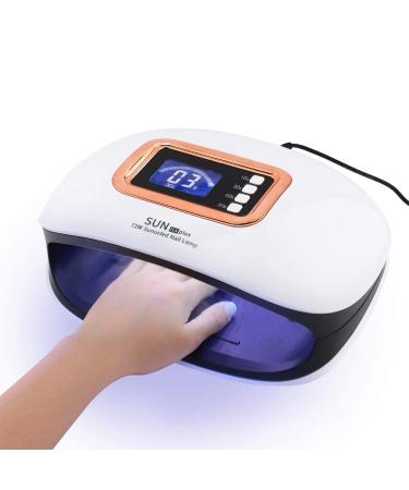 UV LED Nail Lamp 36 Lamps Auto Sensor and 4 Timers Quick Dry 2-Hand White 72W Nail Dryer Nail Dryer Tools