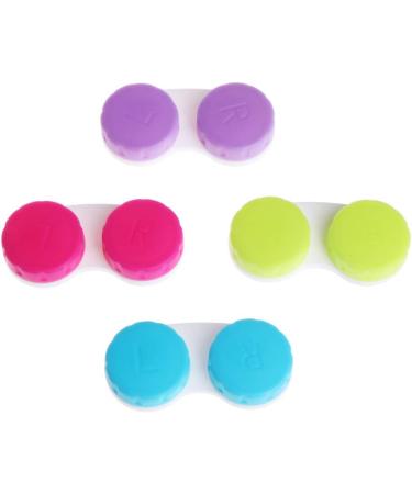 SWETOPQ Colored Contact Lenses Travel Kit - Mini Round Holder & Case for Eyes - Perfect for On-the-Go Lens Care - Buy Online on GoSupps.com
