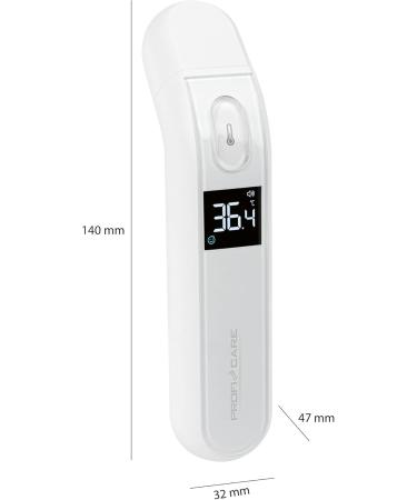Buy PROFICARE PC-FT 3095 Infrared Thermometer - Accurate Fever Thermometer for Babies Children & Adults | 3-Color LCD High Measuring Range Fast Shipping Worldwide - Buy Online on GoSupps.com