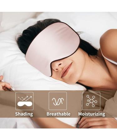 Buy Olesilk 2er Set Adjustable Silk Sleep Masks | 100% Mulberry Silk Eye Masks for Men & Women | Travel & Home Use | Pink & Peach | Unisex - Buy Online on GoSupps.com