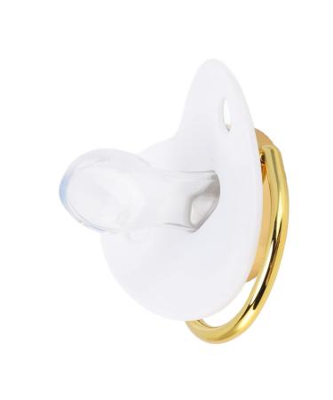 Premium Soft Silicone Baby Pacifier for 6-18 Months | Antistatic & Bling Design | Includes Baby Pacifier Clip (White) - Buy Online on GoSupps.com
