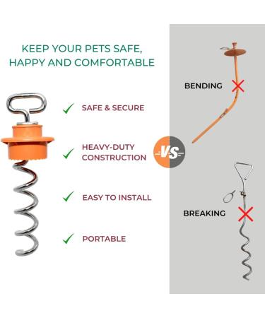 Intellileash Dog Tie Out Intelli-Stayk - Buy Online on GoSupps.com