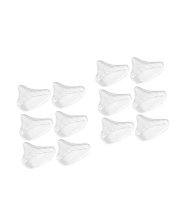 GLEAVI 6 Pairs Forefoot Pad Forefoot Protective Pads of Foot Cushion Ball of Foot Insert Wedge Pillow Empty Matte Lip Tubes Forefoot Insert Sesamoiditis Pad White Pu Floor Mat