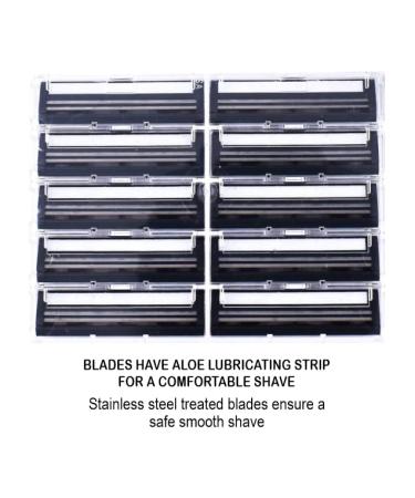 Buy Dubbly Dual Headed Razor & 10 Blades - Cut Shave Time in Half No Irritation - Buy Online on GoSupps.com