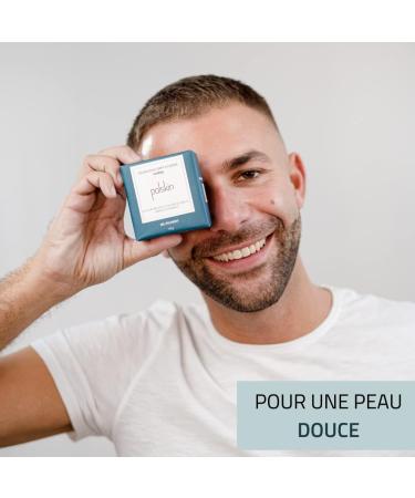 polskin Gentle Anti-Redness and Cleansing Soap for Men | Men's Body and Hand Care All Skin Types and Colours (150g) | 97% Natural Ingredients | Made In France | 30 Years of Expertise - Buy Online on GoSupps.com