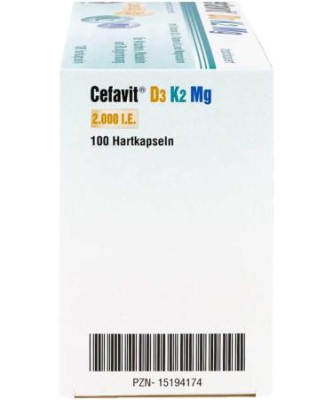 CEFAVIT D3 K2 Mg 2 000 IU Hard Capsules - 100 Pcs | Premium Vitamin D & K Supplement | Buy Worldwide - Buy Online on GoSupps.com