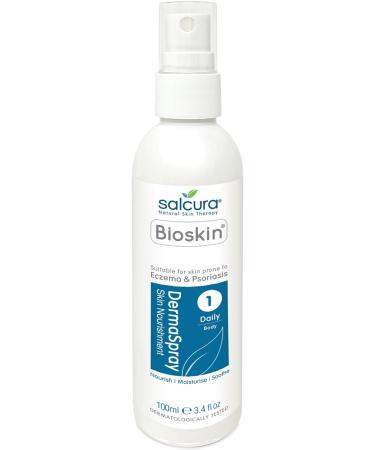 Salcura Natural Skin Therapy Bioskin Dermaspray Intensive Perfect For Dry & Itchy Skin easy To Use Spray Suitable For Anyone Prone To Eczema Psoriasis Dermatitis & Any Other Skin Allergy 100ml - Buy Online on GoSupps.com
