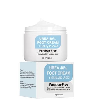 Mrinb Very Dry Foot Cream, Dry Foot Cream with Urea 40% for Cracked Heels, Exfoliation and Deep Hydration, Foot Care, 30 g