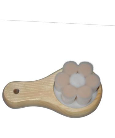 FRCOLOR 1pc Face Cleaning Brush Facial Exfoliating Brush Facial Scrubber Brush Facial Cleansing Brush Manual Soft Bristle Face Brush Face Scrub Brush Handheld Wooden Cleaning Pad - Buy Online on GoSupps.com