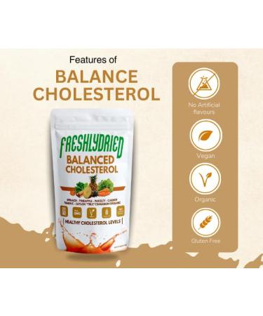 FreshlyDried Balanced Cholesterol Powder - Supports Healthy Cholesterol Levels - w/Tumeric Ceylon True Cinnamon Spinach Parsley Pineapple - Vegan-Friendly 17 Servings 6 Ounces - Buy Online on GoSupps.com