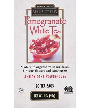 Pomegranate White Tea - 40 Tea Bags (2 Pack) | Fresh and Delightful Flavor - Buy Online on GoSupps.com