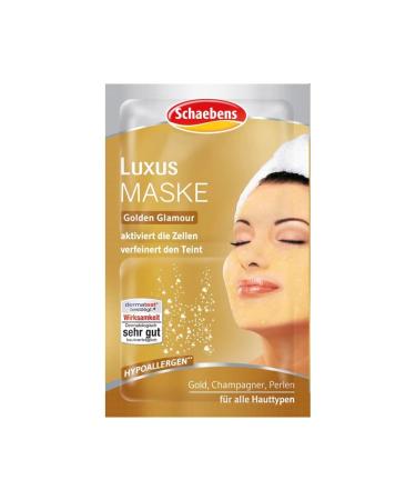 Schaben's luxury mask - with gold champagne caviar and pearls - (15 x 2 units. 5 ml per unit - for 30 applications) - for all skin types