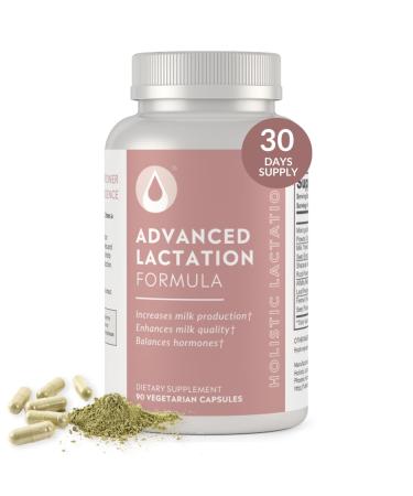 Holistic Lactation Advanced Lactation Formula (30 Servings) Supplement to Support Milk Supply Contains Organic Moringa and Milk Thistle Extract Fenugreek-Free