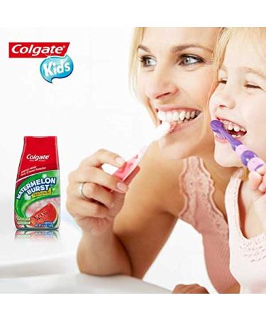 Colgate Kids Fluoride Toothpaste, Watermelon Burst Flavor - 4.6 oz (Pack of 4) - Buy Online on GoSupps.com