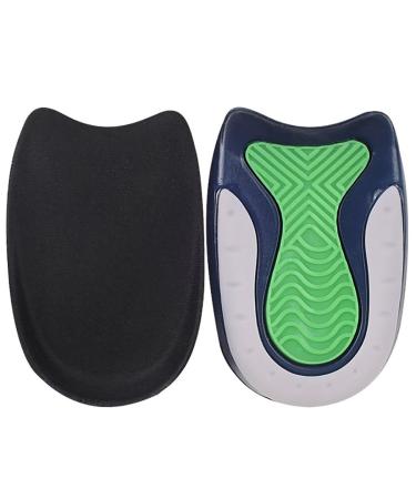 Unisex Heel Support Pad TPE Absorbing Cushion Breathable Shock Nonslip Protector 1 Pair Comfort Discomfort for Shoes Cup Heel