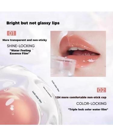 YINGA Ice Water Lip Gloss Tinted Lip Oil with Moisturizing Jelly NonStick Moisturizing Lip Tint for Shiny Finish Long Lasting Plumping Effect Natural Beauty04 - Buy Online on GoSupps.com