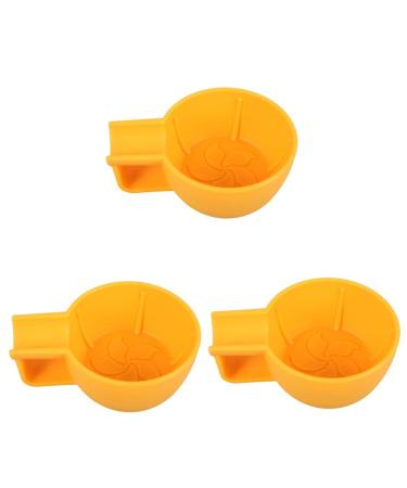 Beaupretty 3 piece of shaving foam foam foam plastic Shaping shell Small razor shell plastic razor container Travel Razor Sipe Decorative bowl natural shaving bowl yellowx3st 16.00x11.70x6.00cmx3PCs