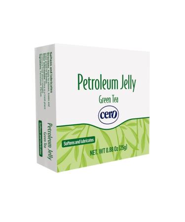 Crema Cero Green Tea Petroleum Jelly 0.88Oz for Dry Cracked Skin Balm for Heels