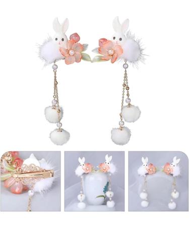 jojofuny 1 Pair Bunny Hairpin Alligator Hair Clips Sparkly Hair Accessories Kids Hairpins Hanfu Hair Ornaments Hair Barrettes Kids Hair Accessories Chinese Style Plush China Child - Buy Online on GoSupps.com