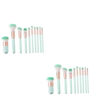 FRCOLOR 20 Pcs Women s Suits Ladies Suits Women Cosmetics Women Makeup Concealer Brush Foundation Brush Makeup Brush Kit Miss Makeup Brush Sets Bamboo mediumx2pcs Greenx2pcs