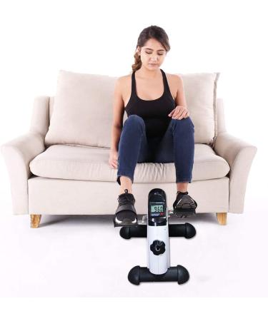 Hausse Portable Exercise Pedal Bike - Mini Peddler for Legs and Arms with LCD Display (White) - Buy Online on GoSupps.com