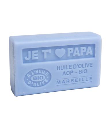 Savon de Marseille - Organic Olive Oil & Shea Butter Soap Set - Nourishing French Soap for Dads - 125g Bar (3 Pack) - I Love My Father Fragrance - Buy Online on GoSupps.com
