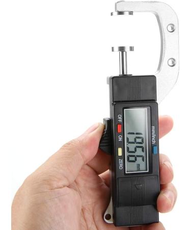 Digital Thickness Gauge 0-25mm Measuring Range High Precision Pointer Display Caliper Thickness Meter Measuring Tool Metric/inch Paper/Film/Fabric/Tape Thickness Gauge Measuring Tool - Buy Online on GoSupps.com