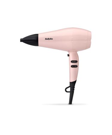BaByliss Rose Blush 2200W Hair Dryer Powerful drying Ionic lightweight hair dryer Pink Single