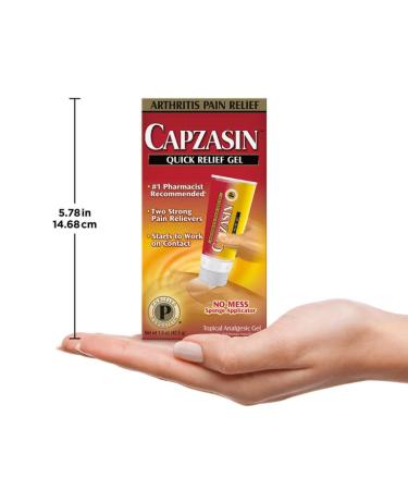 Capzasin Arthritis Pain Relief Quick Relief Gel 1.5 oz - Pack of 2 - Buy Online on GoSupps.com