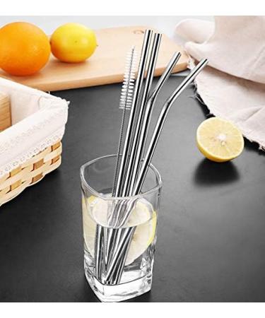 ColorStraw 50Pack Reusable Metal Straws.Ultra Long 10.5 Stainless Steel Drinking Straws in Bulk For Wholesale.265mm Long Straight Curved Metal Drinking Straws for 20/30oz Tumblers Yeti (50Pcs all bent Silver-10.5") - Buy Online on GoSupps.com